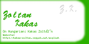 zoltan kakas business card